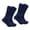 Navy / Orange, variant on Mens Cotton Polka Dot Crew Dress Socks Navy Orange 2 Pairs Size 10-13 (Mens)
