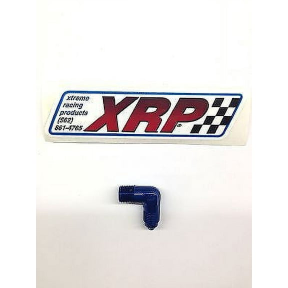 XRP 982203 Pipe adapter 1/8" NPT Male to -3 Flare 90° Elbow Fuel/Water/Oil hose