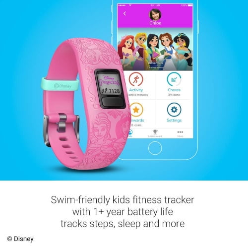 Disney Princess Pink Adjustable band Garmin vivofit Jr. 2 Disney Princess Activity Tracker for Kids Adjustable Band Pink Walmart