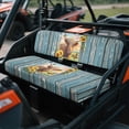 thumbnail image 3 of ZIATUBLES 2-Pack Universal Fit UTV Seat Covers, Cow Wood Grain Print Waterproof Polyester for Kawasaki Mule 4010 3010 Bench Seats - Replacement Protector Set, Weather Resistant Accessories, 3 of 8