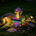 thumbnail image 5 of Alligator Yard Decor, Vivid Layered Neon LED DJ Alligator Figurine, Eye-Catching Outdoor Sculpture for Backyard Landscape and Party Centerpiece, 5 of 8