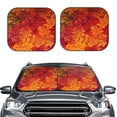 thumbnail image 2 of Hirioo Autumn Leaf for 2PCS Windshield Sun Shade Foldable | Front Windshield Shade for Sun, Heat and UV Rays-Large, 2 of 6