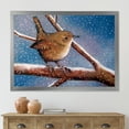 thumbnail image 3 of Designart 'Wren Bird On Branch In Winter' Farmhouse Framed Art Print, 3 of 4