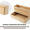 thumbnail image 5 of Stack Bamboo Drawer Organizer Set of 5, Kitchen Utensil, Flatware&Silverware Organizer-Wood Laminated Stackable Drawer Organizer for Kitchen, Bedroom, Living Room Storage Box, 5 of 6