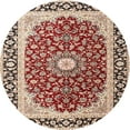 thumbnail image 1 of Ahgly Company Indoor Round Traditional Brown Red Persian Area Rugs, 4' Round, 1 of 6