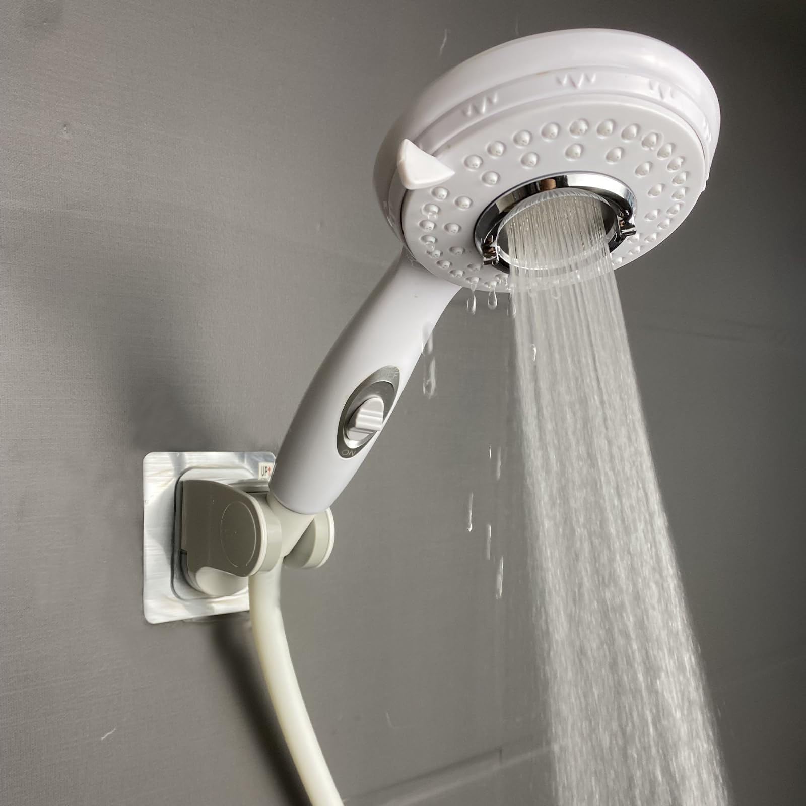 RV Accessories RV Shower Head with Hose and on off switch High pressure shower head replacement for Bath room,RV,Motor home,Boat,Travel Trailer and Camper, with Stainless Steel 60'' Hose and bracket
