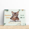 thumbnail image 3 of Abyssinian Mother Book Lover Living That Cat Mom Life Happy Mother's Day Horizontal Matte Canvas Poster Cat Lover Kitten Owner Gifts Wall Art Home Decor - 03004, 3 of 5