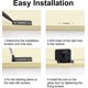 thumbnail image 5 of 2 Pack Glass Door Latches Zinc Alloy Glass Cupboard Door Locks With Key Double Open Latch For 3-7mm, 5 of 5
