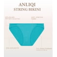 thumbnail image 3 of CF String Bikini Underwear for Women Soft Stretch Modal Bikini Panties High Cut Stretch Ladies Hipster Panty(6A,2XL), 3 of 9