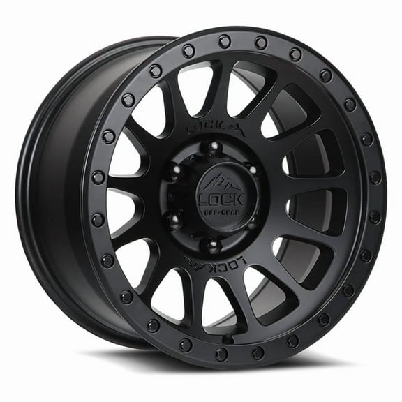 Lock Off-Road YOSEMITE 17X9 6X139.7  0mm Matte Black Wheel Rim 17" Inch