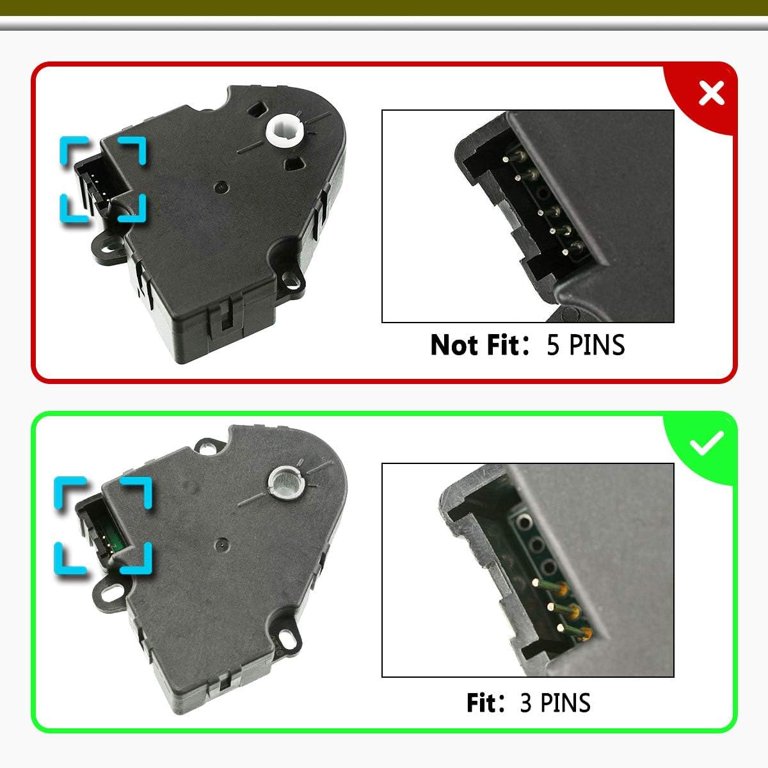 Chaleco Salvavidas Actuador De Puerta De Mezcla HVAC, Compatible Con Chevrolet & GMC Puerta Lavadora Candy