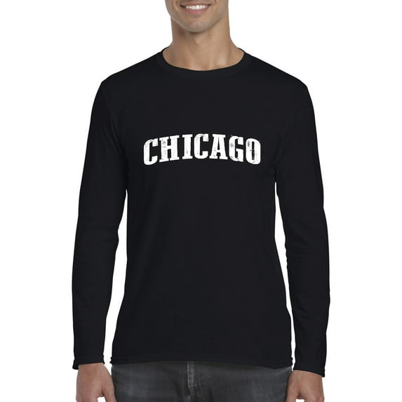 Artix - Mens Long Sleeve T-Shirts, up to Size 5XL - Chicago