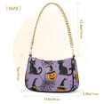 thumbnail image 3 of FORMRS Womens Shoulder Bag with Chain Strap Clutch Purse Cute Tote Handbag, Halloween Pumpkin, 3 of 7