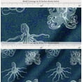 thumbnail image 2 of Soimoi Cotton Poplin Fabric Animal Skin,Shell & Octopus Ocean Print Fabric by The Yard 42 Inch Wide, 2 of 7