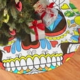 thumbnail image 2 of XMXY Halloween Christmas Tree Skirt, Day of The Dead Party Holiday Party Indoor Decorations Ornaments, 48" Inch, 2 of 9