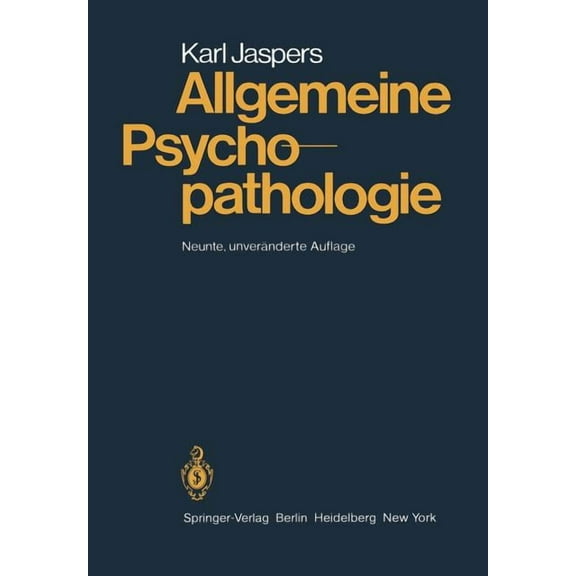 Allgemeine Psychopathologie, (Paperback)