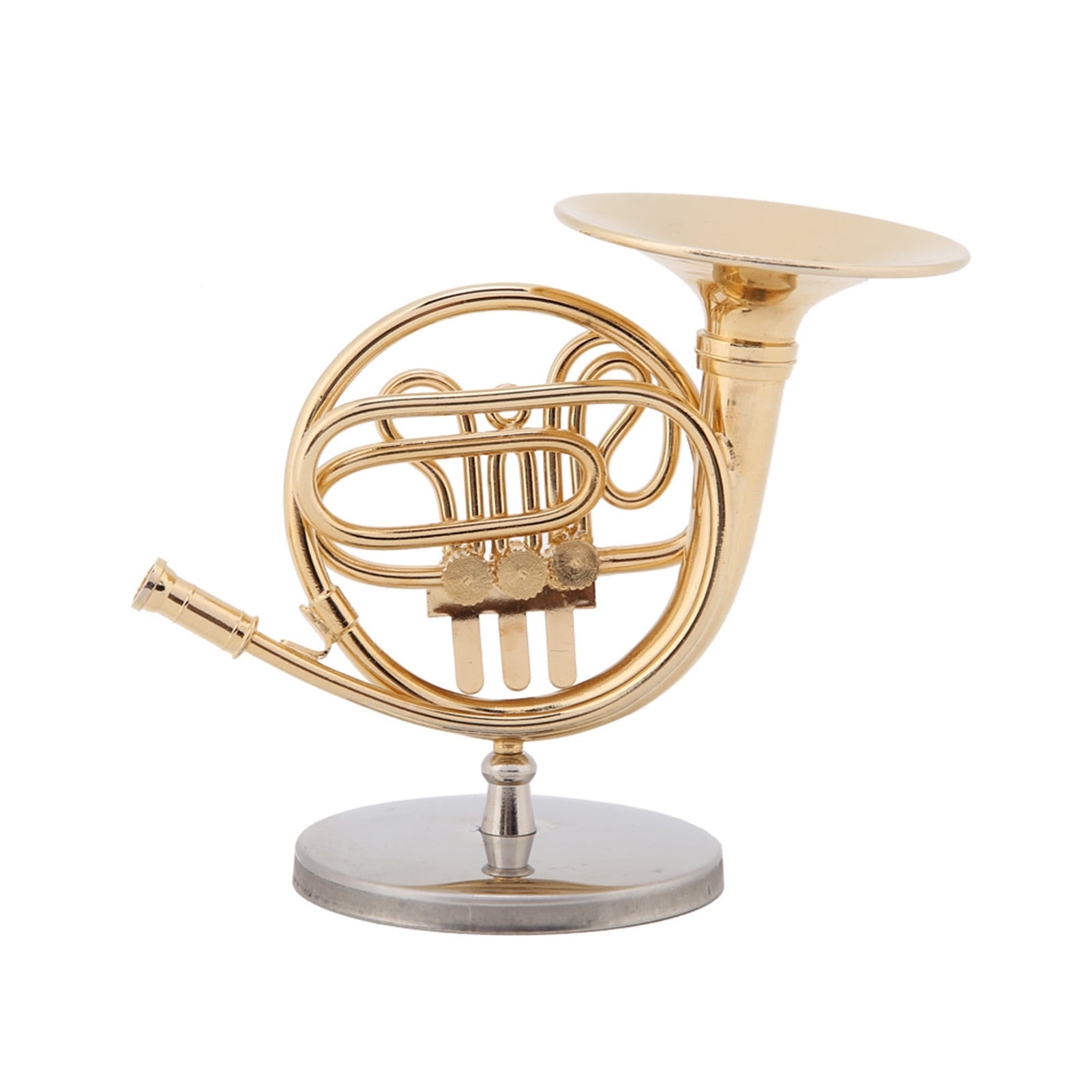 Corne Française Miniature, en Laiton, Instrument de Travail Exquis, pour Noël
