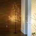 thumbnail image 3 of Wintergreen Lighting 7 ft Black Fairy Light Tree Decor LED Tree Indoor Home Decor with 930 Warm White LED Fairy Lights, 3 of 8