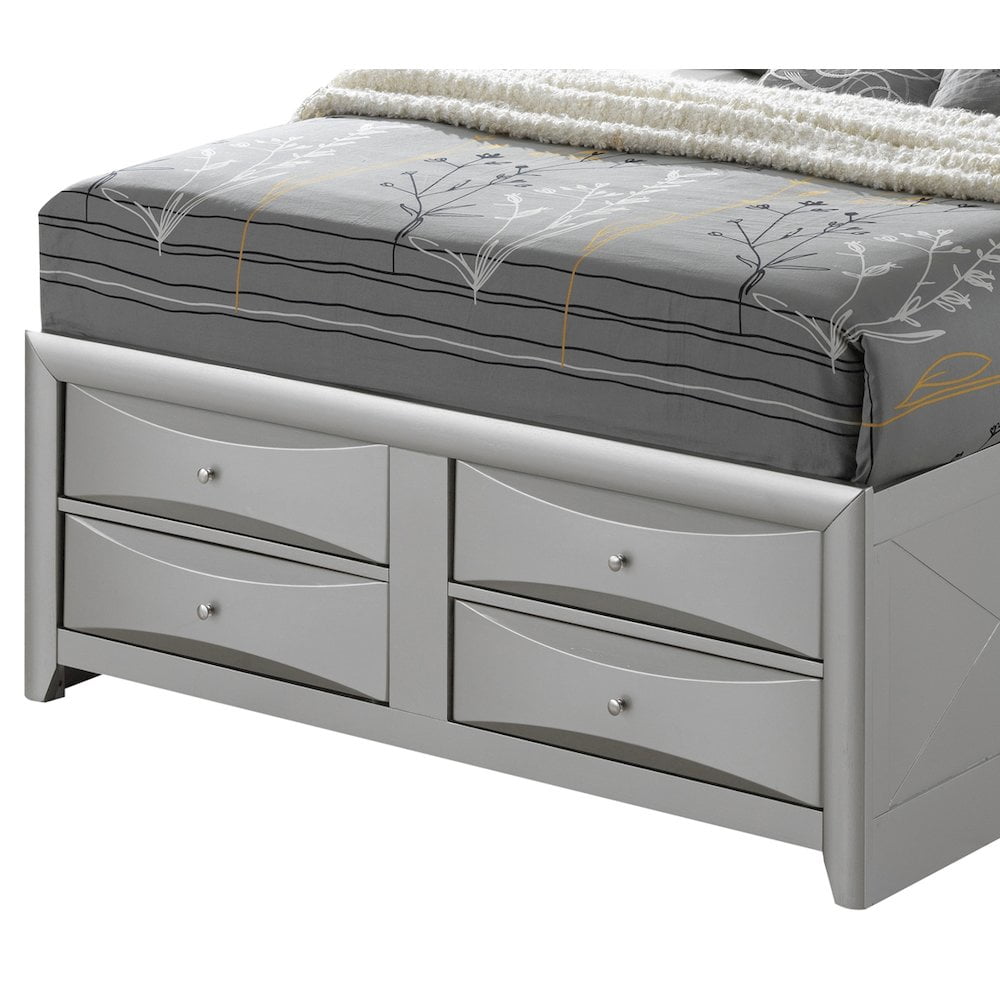 Glory Furniture Marilla King Storage Bed in Champagne Color