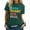 Green, variant on Mama Short Sleeved Women's Letter Printed Round Neck Casual T Shirt 4 Long Sleeved Women's Shirts Womens Tops And Tees Summer T Shirts Womens Top Extra Long Tops Exercise Women Women Workout Shirt