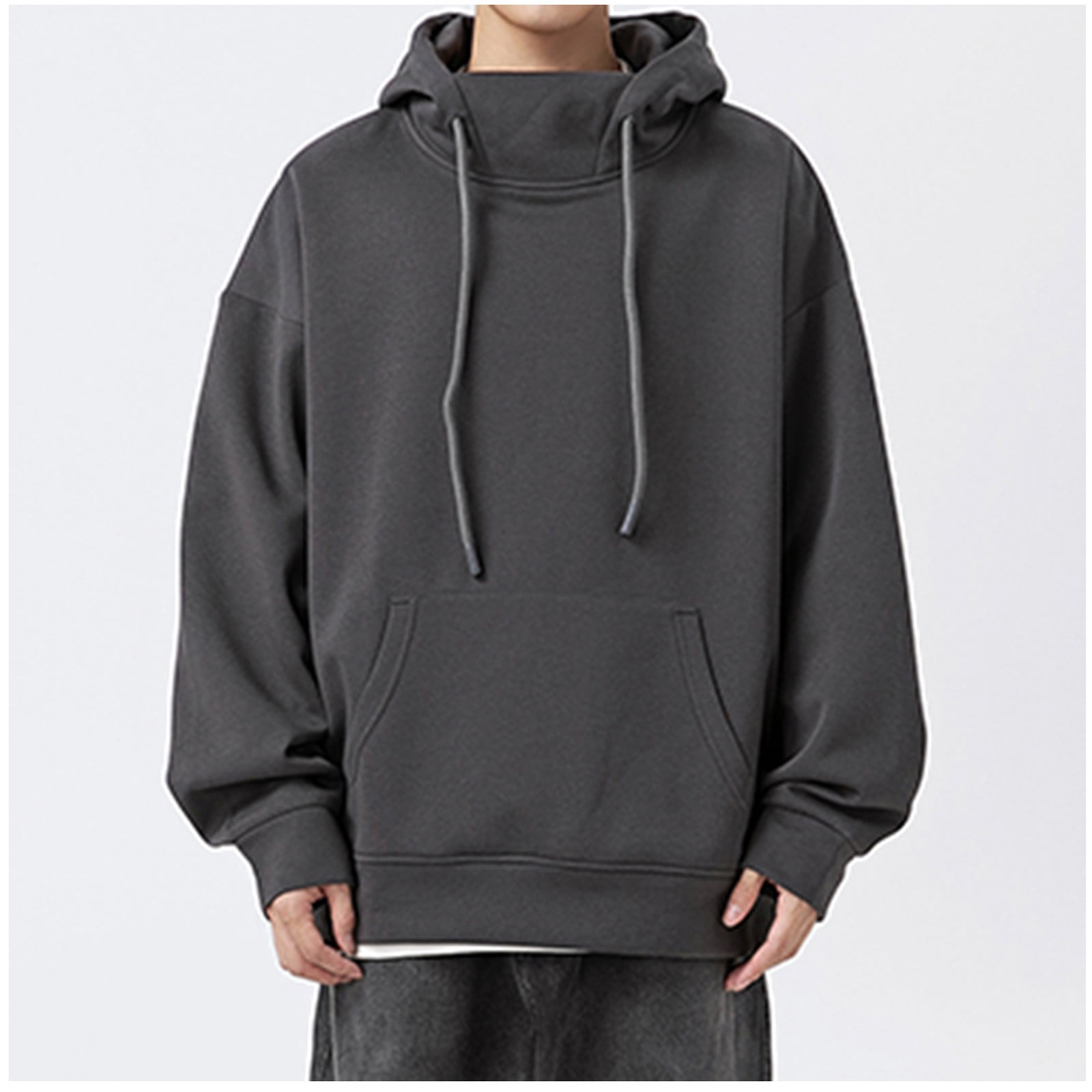 Men's Cotton Soft Comfy Long Sleeve Drawstring Loose Fit Hoodies