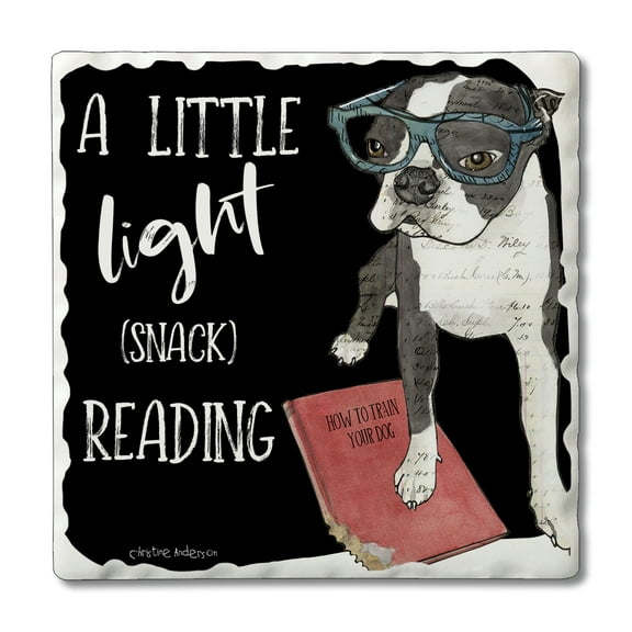 Thirstystone "Light Snack" Single Tumbled Tile Coaster