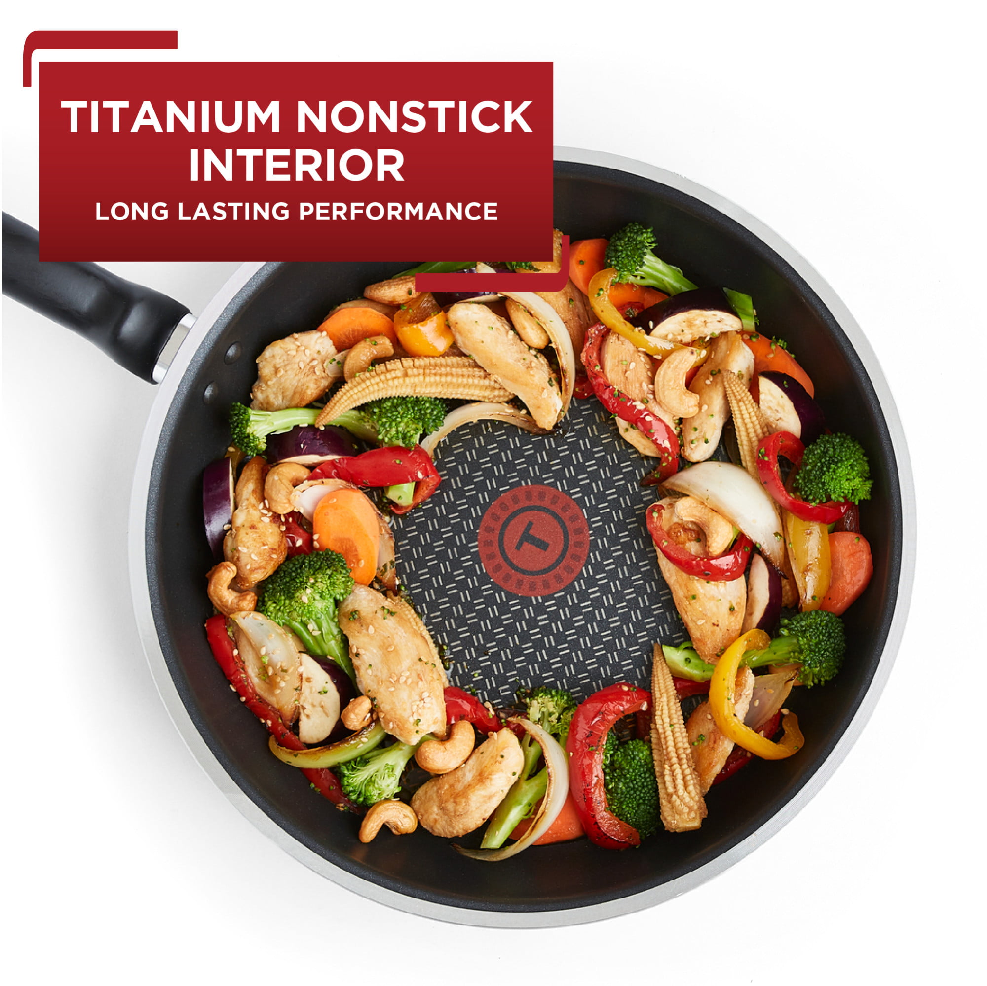 Buy T-fal Cook  Strain Nonstick Cookware Set, 14 piece Set, Black,  Dishwasher Safe Online at Lowest Price in Vietnam. 790176552