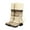 Beige, variant on Women's Winter Warm Knee High Snow Boots Chunky Low Heel Slip On Fleece Lined Suede Booties