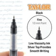 thumbnail image 2 of BAZIC Taylor Black Rollerball Pen 0.7mm w/ Regulator, (3/Pack), 24-Pack, 2 of 7