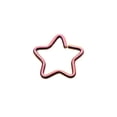 thumbnail image 3 of Star Nose Ring 18g Split Ring Perfect For Nose, Rook 5/16 8mm, 3 of 7