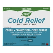 Nature's Way Cold Relief Soothing Syrup 4oz, 3 Pack