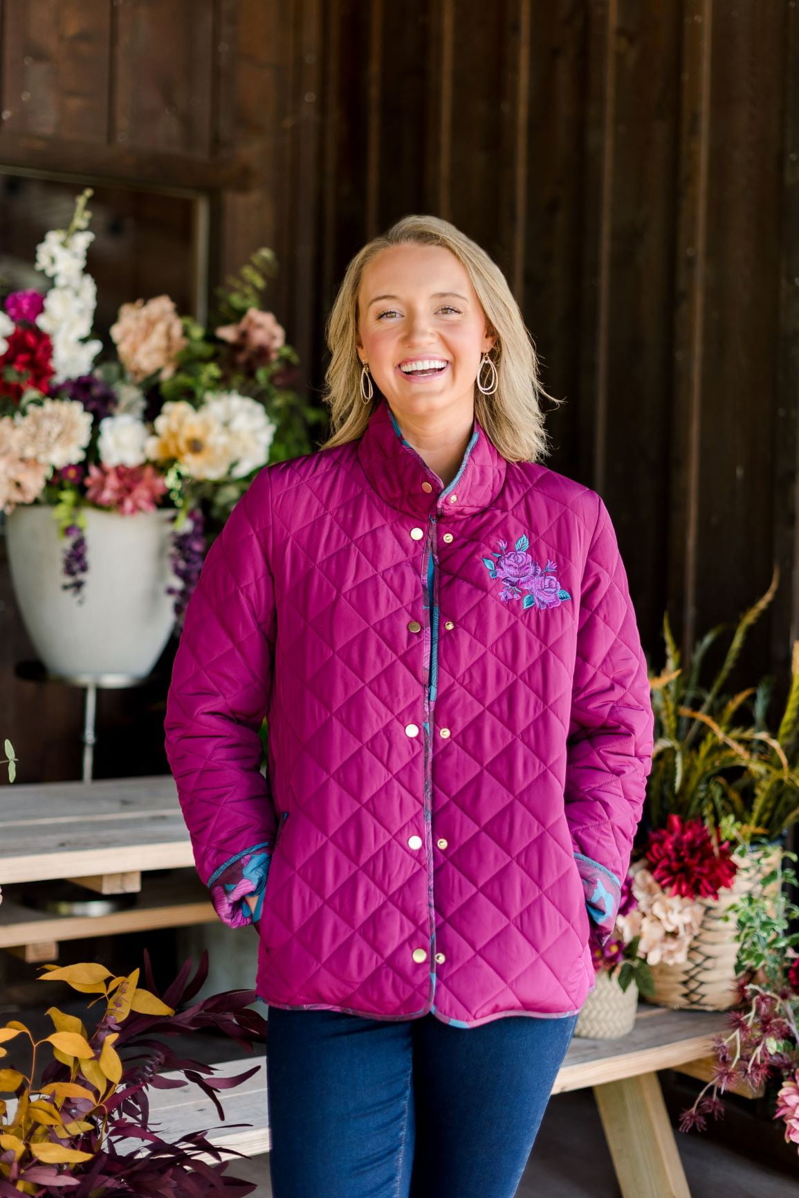 The Pioneer Woman Quilted Barn Jacket, Women's