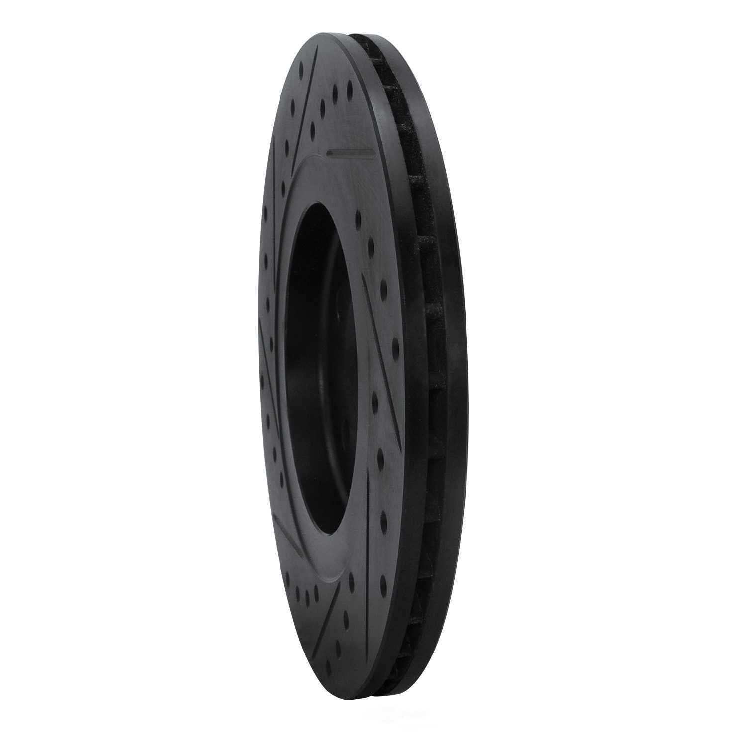Dynamic Friction Company 633-74009R DFC Brake Rotor - Drilled And Slotted - Black