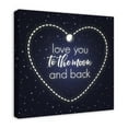 thumbnail image 2 of Creative Products Love To The Moon And Back 24x24 Canvas Wall Art, 2 of 5