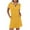 Yellow, variant on Summer Dresses for Women 2025, Women’s Solid Dresses Short Sleeve V Neck Casual Summer Tennis Mini Shirt Dress With Pockets(Black1,S)