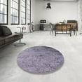 thumbnail image 3 of Ahgly Company Indoor Rectangle Mid-Century Modern Purple Oriental Area Rugs, 7' x 10', 3 of 6