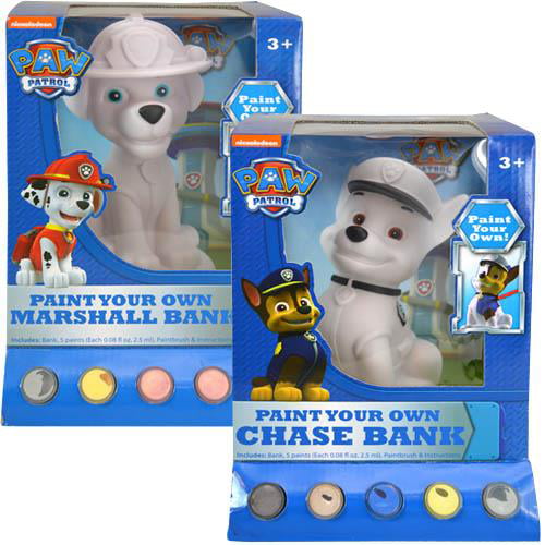 New in box Nickelodeon Paw Patrol Paint Your Own Money Bank 