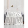 thumbnail image 2 of Flannel Fleece Blanket-White, 2 of 8