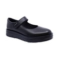 thumbnail image 1 of Zapato escolar Coqueta para niña de piel negro Nora con tira de contacto, 1 of 6