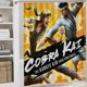 thumbnail image 5 of Cobra Kai-theme 4-Piece Shower Curtain Set with Rugs, Waterproof Bathroom Decor Set Includes Bath Mat, U-Shaped Rug, Toilet Lid Cover and Curtain with Hooks, 5 of 6