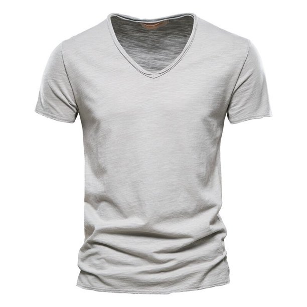 BOLUBAO-Camiseta de manga corta para hombre, Camisa de algodón con cuello redondo, de alta calidad, a la moda, de Color sólido