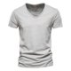 thumbnail image 1 of BOLUBAO-Camiseta de manga corta para hombre, Camisa de algodón con cuello redondo, de alta calidad, a la moda, de Color sólido, 1 of 4
