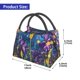 thumbnail image 2 of Easygdp Cosmic Purple Irises Bolsa de Almuerzo Insulada Reutilizable, Bolsa de Mano y Bandolera para Oficina, Trabajo, Viajes, 2 of 6