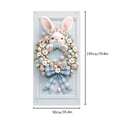thumbnail image 3 of Easter Bunny Door Cover,Rustic Spring Easter Bunny Door Cover Decoration,Rabbit Egg Themed Porch Sign,Large Front Door Wall Backdrop for Indoor Outdoor Spring Party Decorations and Photo Booth Props, 3 of 6