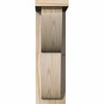 thumbnail image 2 of 5 1/2"W x 10"D x 18"H Crestline Smooth Corbel w/Backplate, Douglas Fir, 2 of 9