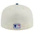 thumbnail image 4 of Men's New Era Cream Texas Rangers Cooperstown Collection Chrome 59FIFTY Fitted Hat, 4 of 6