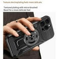 thumbnail image 6 of Dteck for iPhone 16 Pro Max Case with Stand, Military Grade Drop Protection, Shockproof Magnetic Phone Case with Rotating Ring Holder, Compatible with MagSafe Accessories,Black, 6 of 8