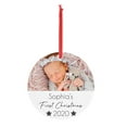 thumbnail image 1 of Personalised Baby First Christmas Tree Bauble 1st Xmas Decoration Plaque Gifts, 1 of 9