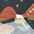 thumbnail image 3 of Yayeee Tapestry Wall Hanging for Bedroom 90" x 60" Living Room Home Wall Art Decor, Black Mushroom Pattern, 3 of 7