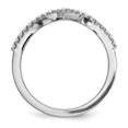 thumbnail image 2 of Bague en Or Blanc 14K avec Diamant en V, 2 of 5